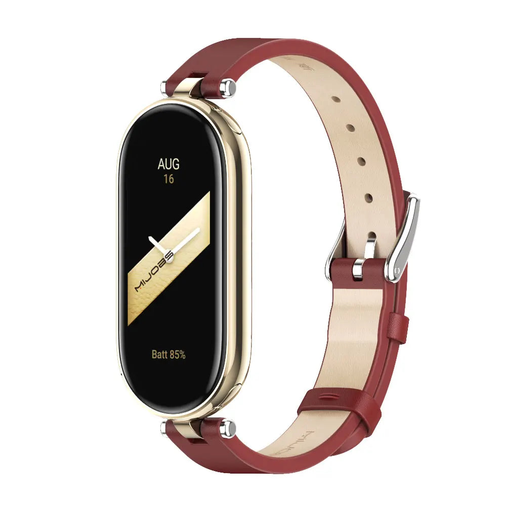 Strap for Mi Band 10 9 8 7 6 5 Watchband for Xiao mi Smart Band 9 Strap for Mi Band 8 Leather Wristband For Mi Band 7 Correa