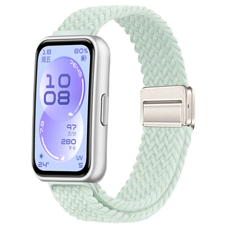 Official Nylon Loop Strap For Huawei Band 11/11 Pro Fashion Magnetic Buckle Braided Wristband For Huawei Band 8/9/10 Accessories