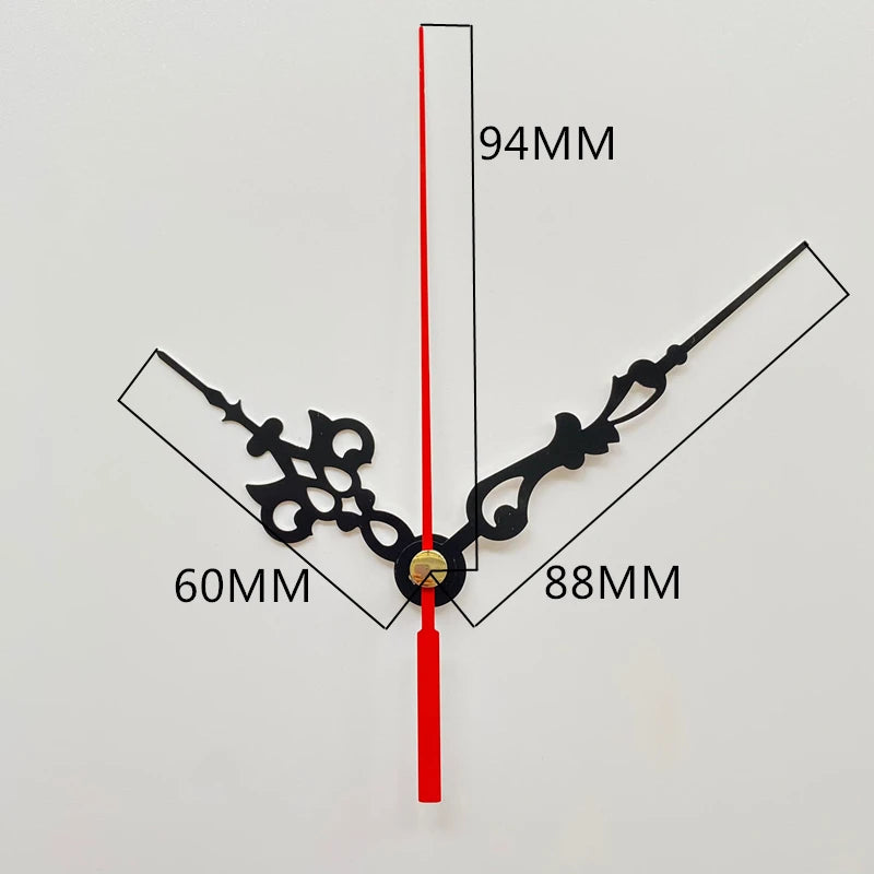 Mute DIY Wall Clock Movement Mechanism with Clock Hands Silent Kit Battery Operated Watch Repair Parts Replacement Set