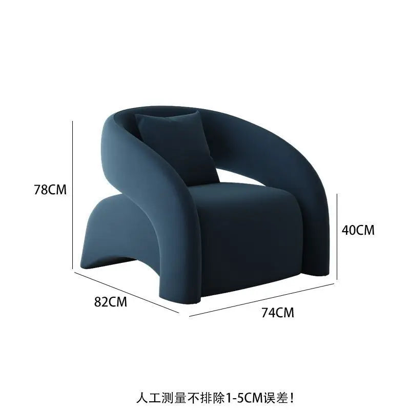 New Sofa, Living Room, Single Person, Light Luxury, High-end Reception, Small Sofa, Beauty Salon, Lazy Leisure Chair Furniture