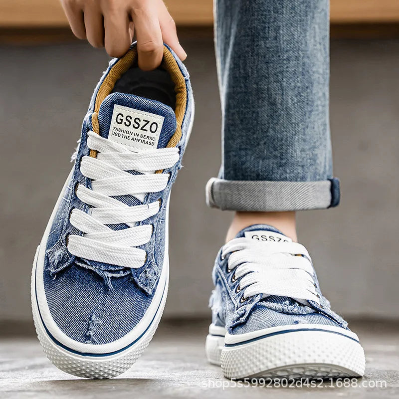 48 Size Summer men's Canvas footwear Comfortable Low cut Sports and Leisure Board Shoes Durable Lightweight Single Shoes sneaker