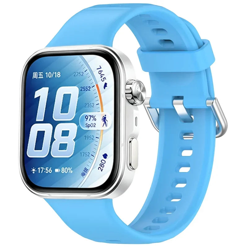 Official Silicone Strap for Huawei Watch 5-4 Pro Smart Wristband for Huawei Watch Fit 5/4/3 Luxury High-end Replacement Bracelet