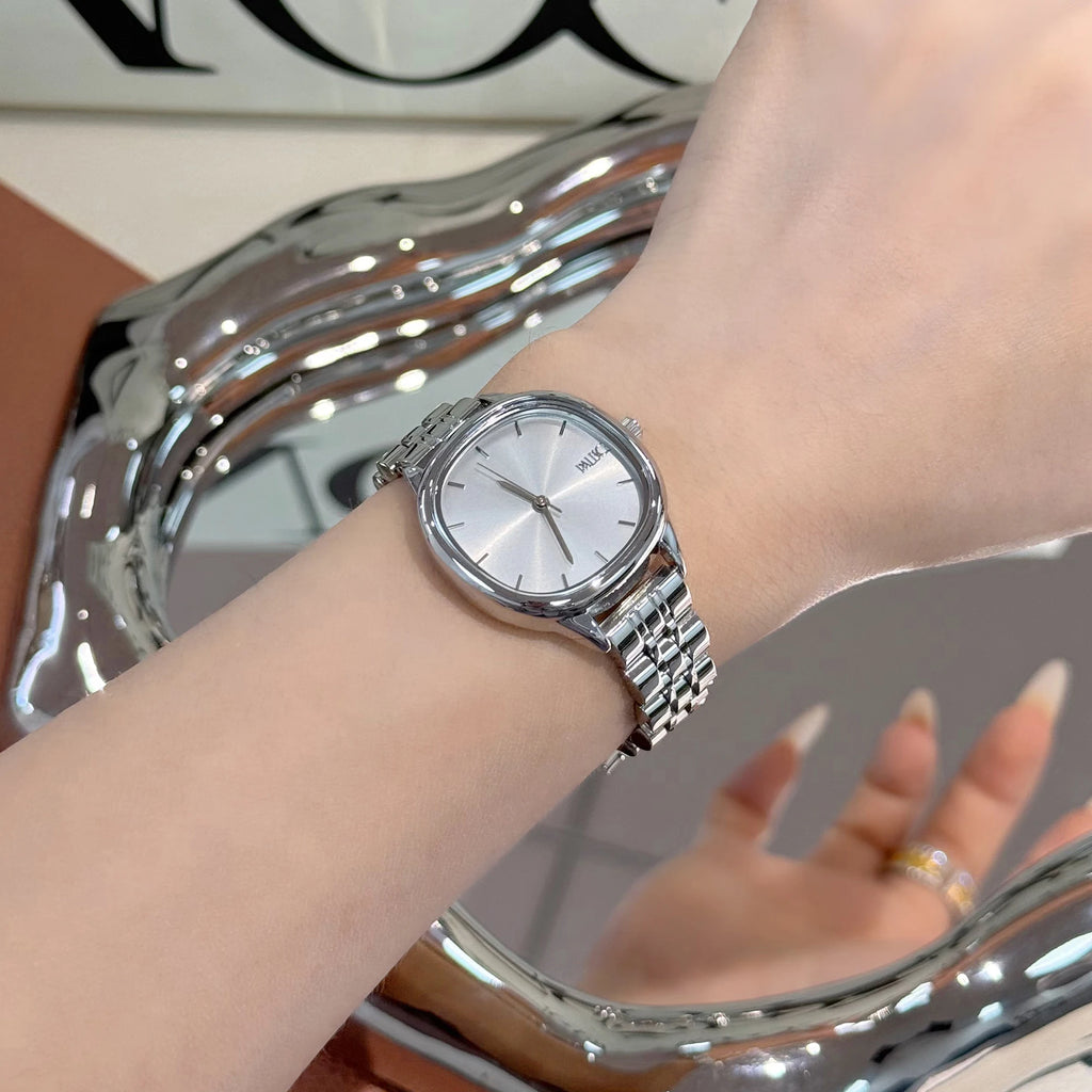New Fashion Watch for Women Simple Japanese Quartz Wristwatches Ladies Small Gold Watch Elegant Stainless Steel Silver Clock