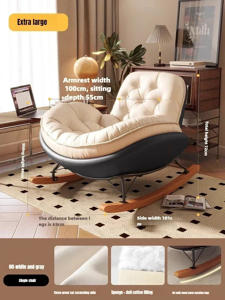 Lazy Sofa, Single Rocking Chair, Lounge Chair, Adult Honeycomb Chair, Balcony, Home Use,internet Celebrity,leisure Rocking Chair