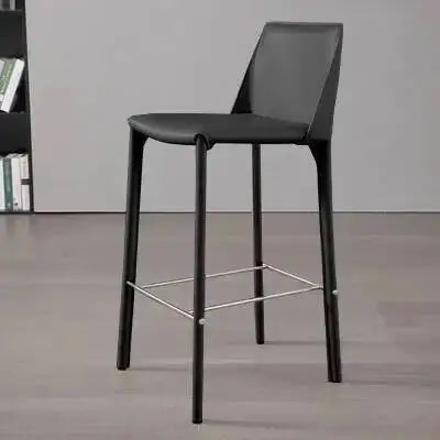 White Ergonomic Stools Replica Bar Leather Designer Kitchen Bar Stool High Midcentury Taburetes Altos Cocina Kitchen Furniture