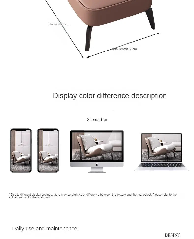 Simple Single Sofa Chair, Balcony Chair, Leisure Chair, Lounge Chairs, Can Sit or Lie, Bedroom, Living Room, Lazy Sofa Chairs