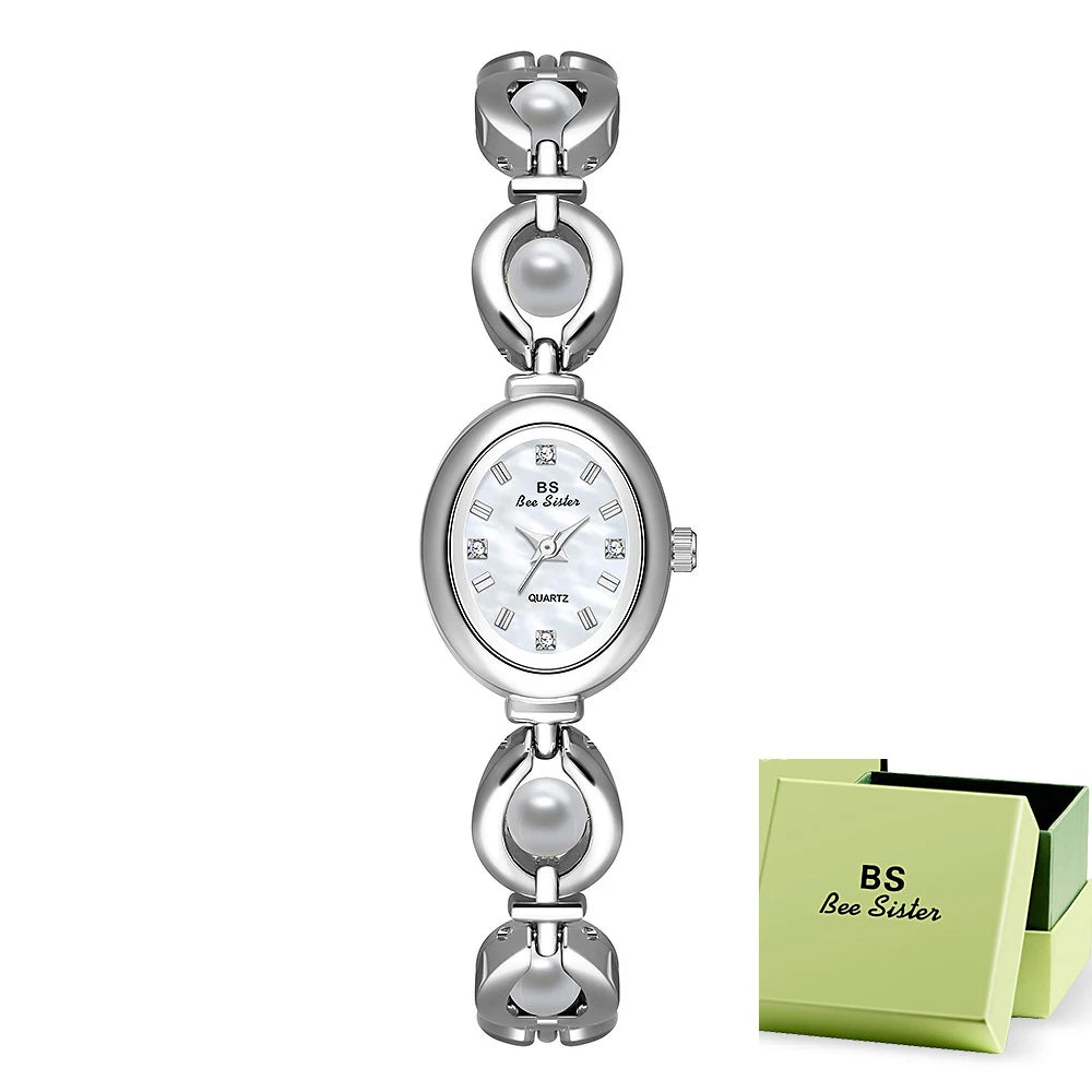 BS bee sister Woman Watches Luxury Fashion Dress Elegant Quartz Women's Wristwatch Clock