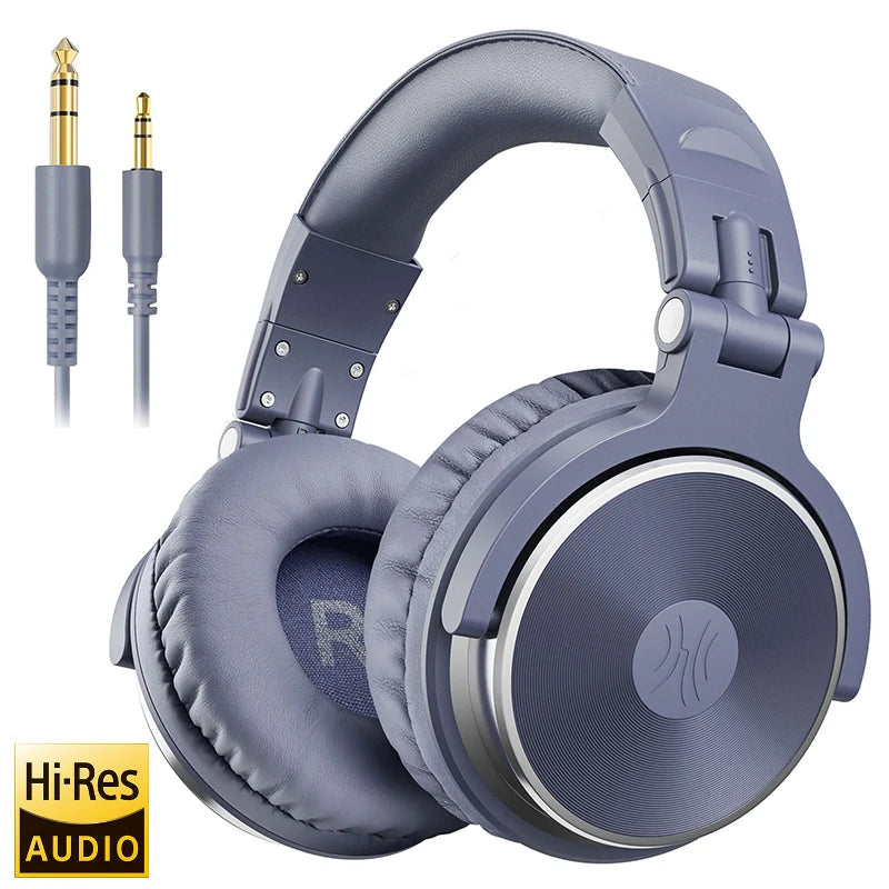 Oneodio Wired HiFi Headphones Professional Studio DJ Headphones With Mic Over Ear Hi-Res Headset Monitoring For AMP Guitar Phone