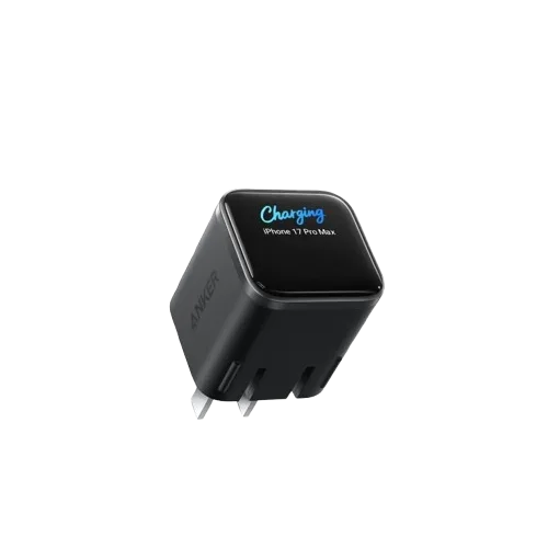 Original Choice A121D Anker Nano Smart 45W Type C Charger Fast Charging Foldable Plug USB C Charger Block Screen Display