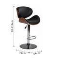 Italian Minimalist Designer-Style Restaurant Bar Chair, Leisure Front Desk Bar Island Chair, Adjustable Height High Stool