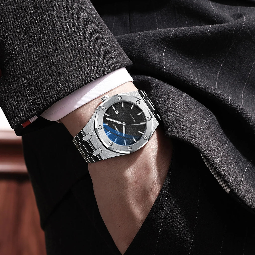 2PCS Couple Watches Set Luxury Fashion Date Quartz High Quality Waterproof Watch For Man and Woman Valentine's Day gifts
