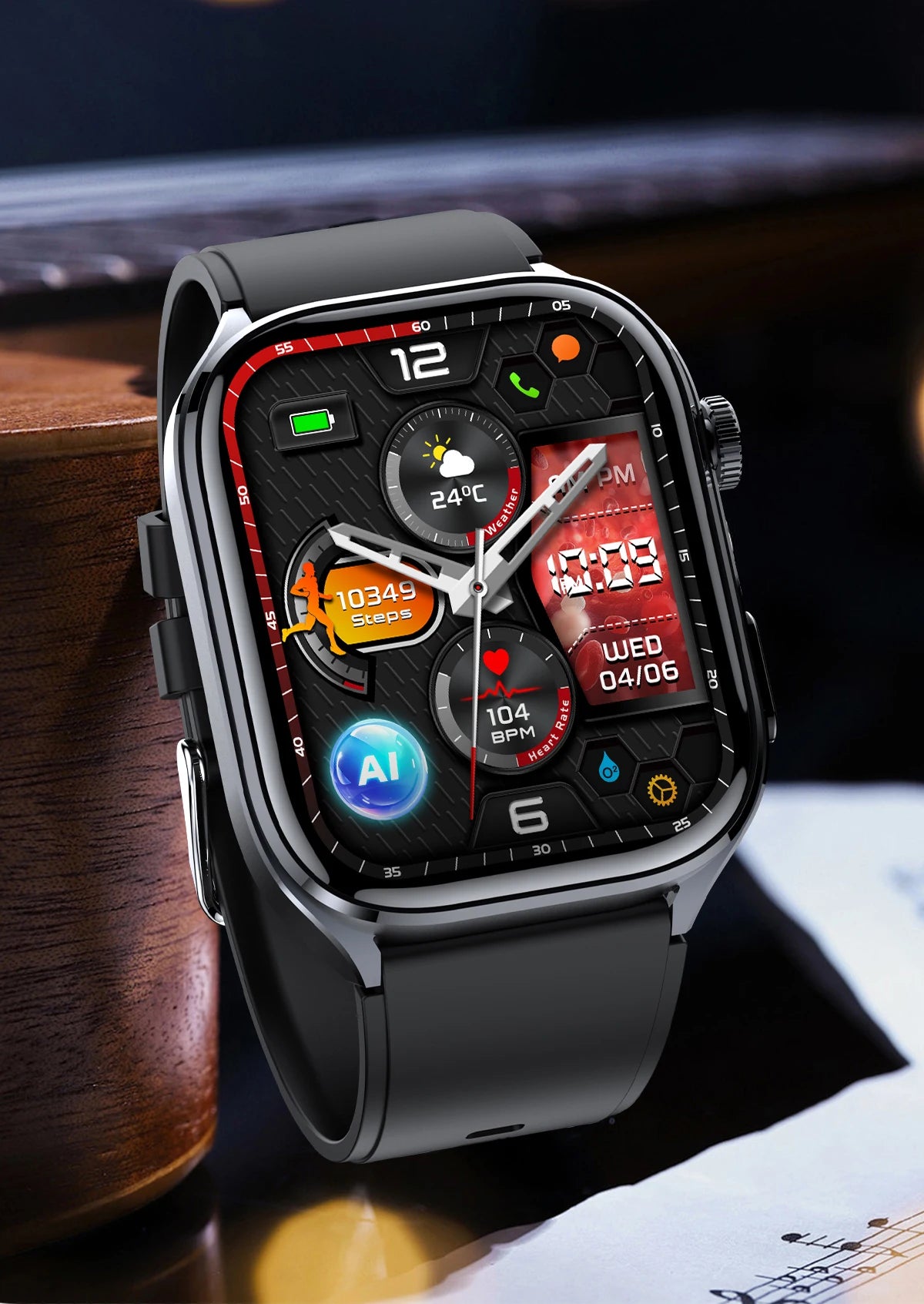 2026 New AI Health Care Accurate detection ECG SmartWatch Blood Pressure lipids Uric Acid Analysis Bluetooth Call Smart Watches