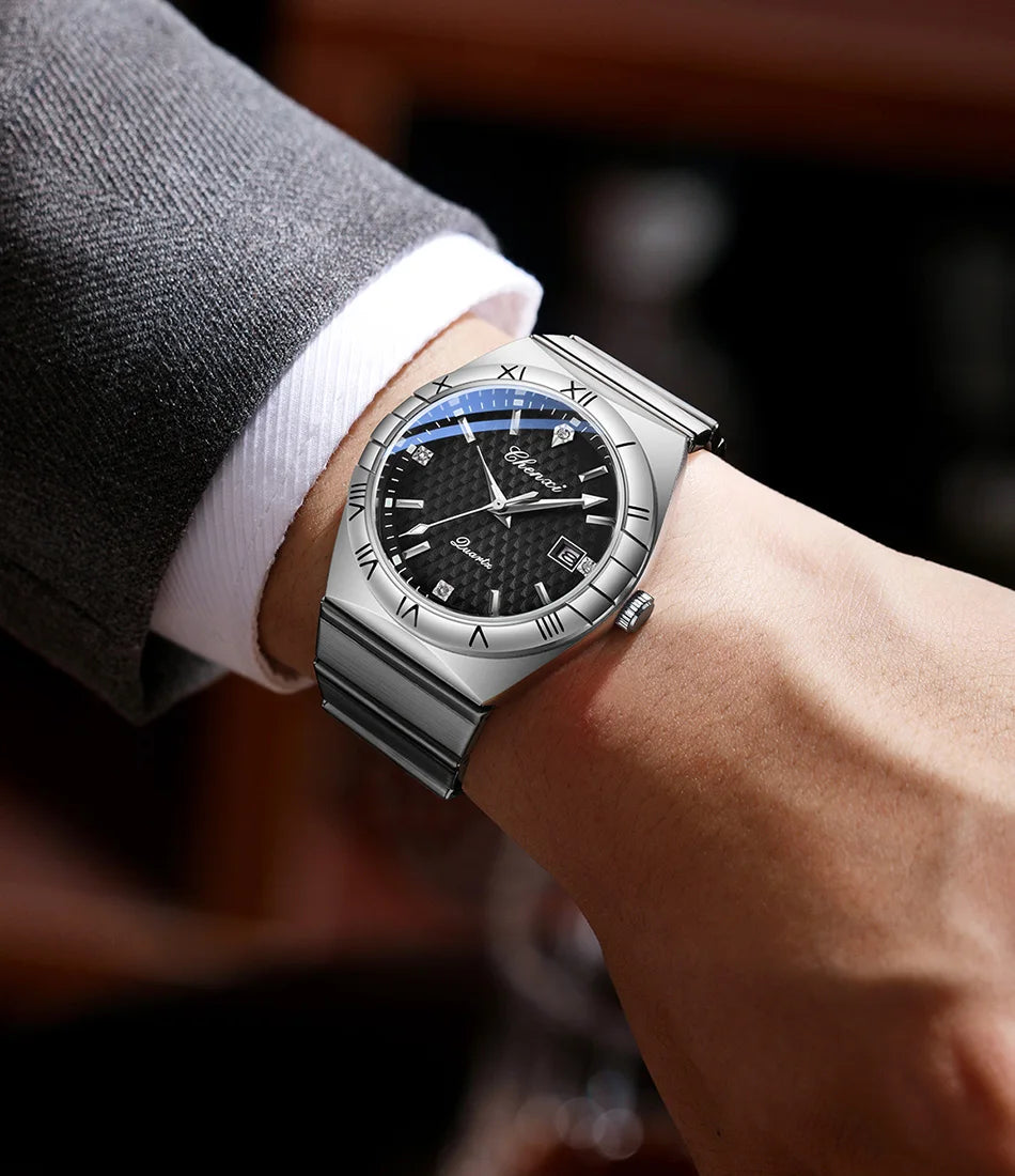 Top Brand Luxury Watches For Men Fashion Luminous Calendar Men's Watch CHENXI Waterproof Stainless Steel Quartz Wristwatch New