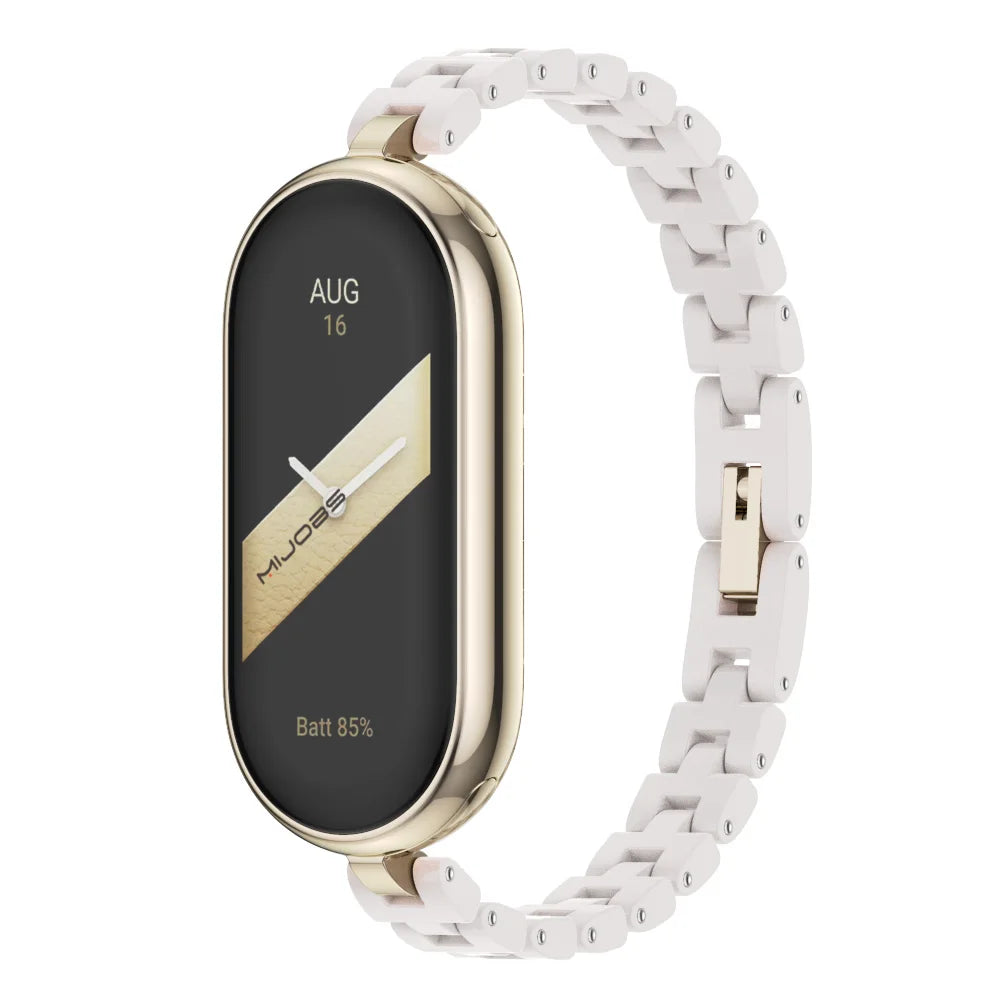 Strap for Mi Band 10 9 8 7 6 5 Watchband for Xiao mi Smart Band 9 Strap for Mi Band 8 Leather Wristband For Mi Band 7 Correa