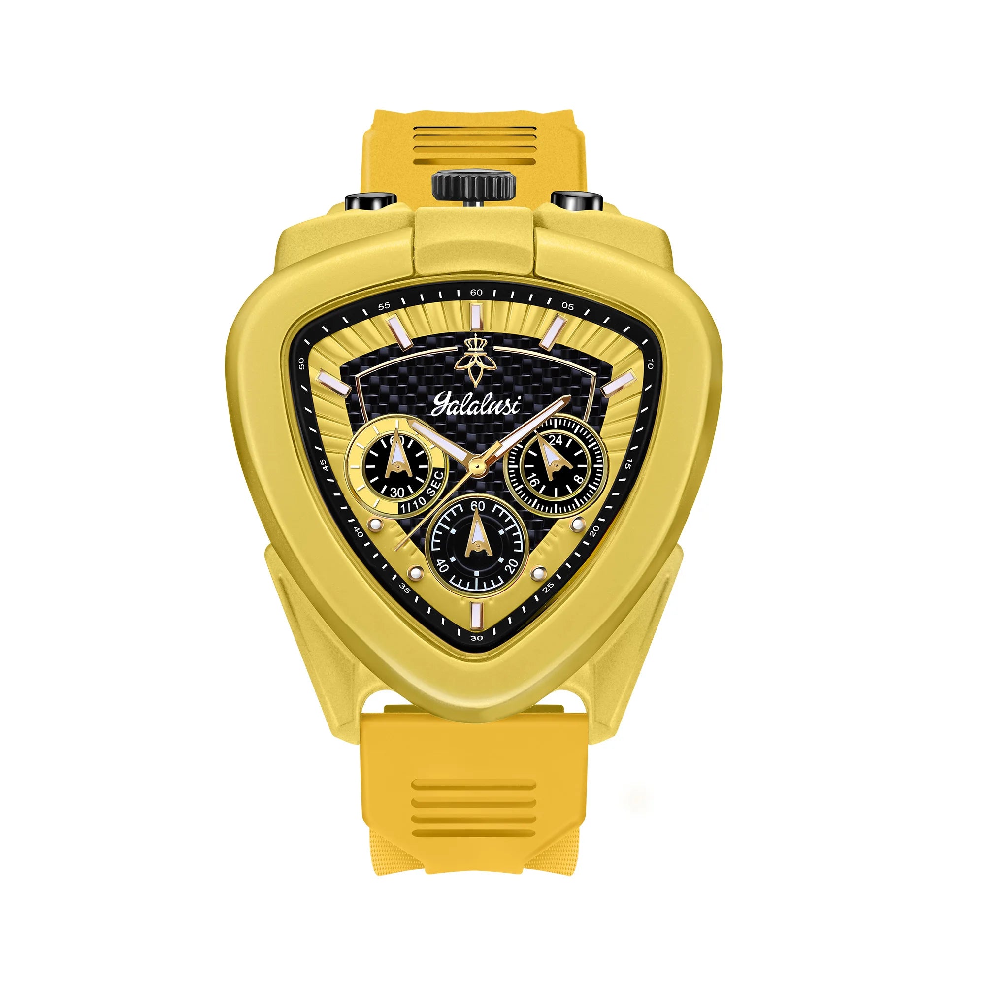 YaLaLuSi Men's Watch: Water-Resistant Quartz Bracelet Watch with Triangular Dial, Mechanical Dial, Gift Watch for Boys