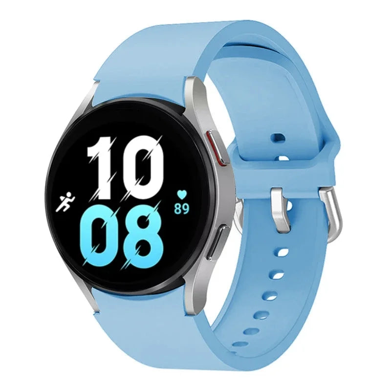 20mm Silicone Strap for Samsung Galaxy Watch 7 6 5 40mm 44mm 5 Pro 45mm Bracelet for Watch 4 6 Classic 46mm 42mm 43mm 47mm Band