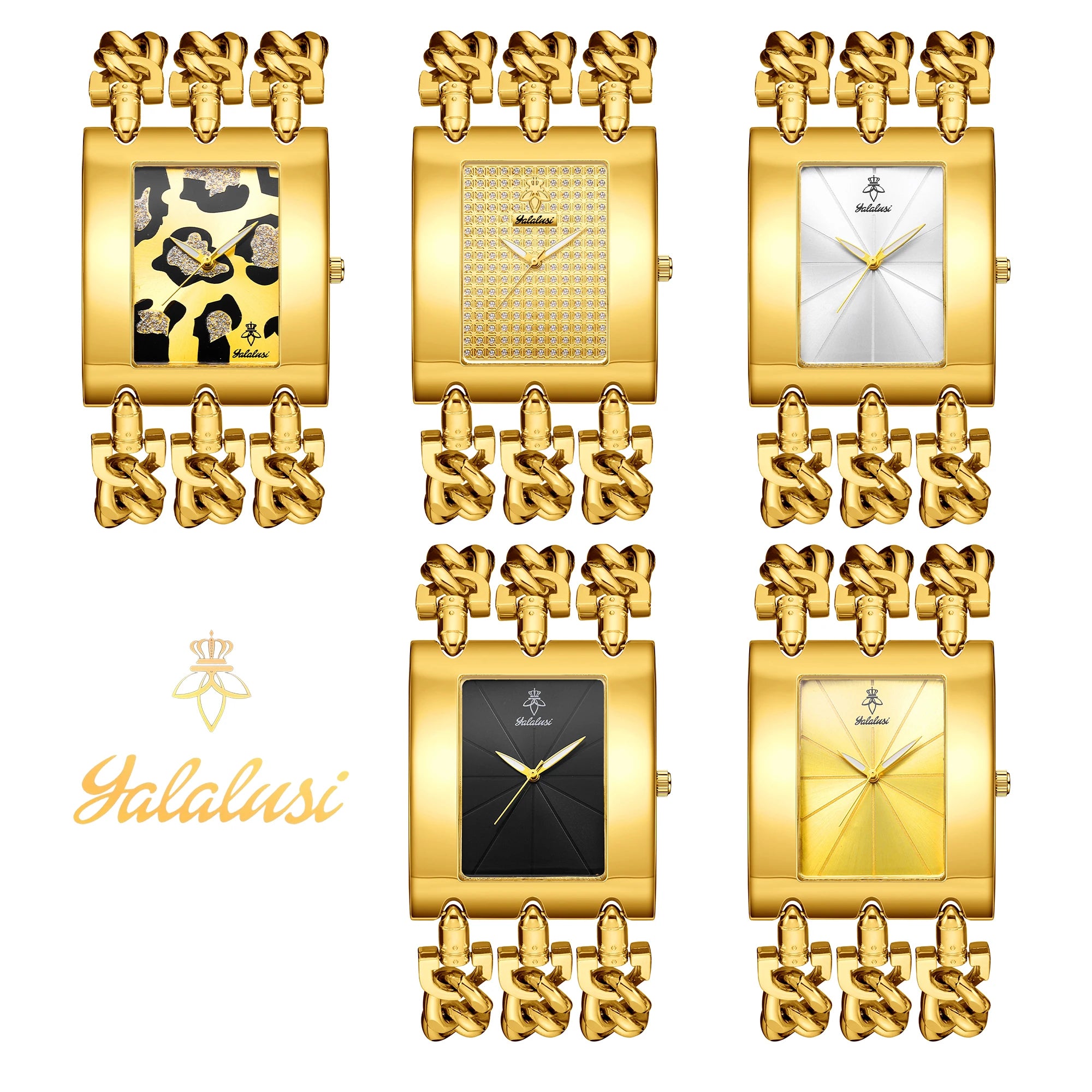 YaLaLuSi Men's Large-Dial Waterproof Quartz Watch: A Luxurious Skeleton Bracelet Watch Gift reloj mujer Boys