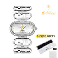 YaLaLuSi Women's Quartz Water-Resistant Bracelet Watch: A Luxurious Diamond-Set Gift reloj mujer watch for ladies