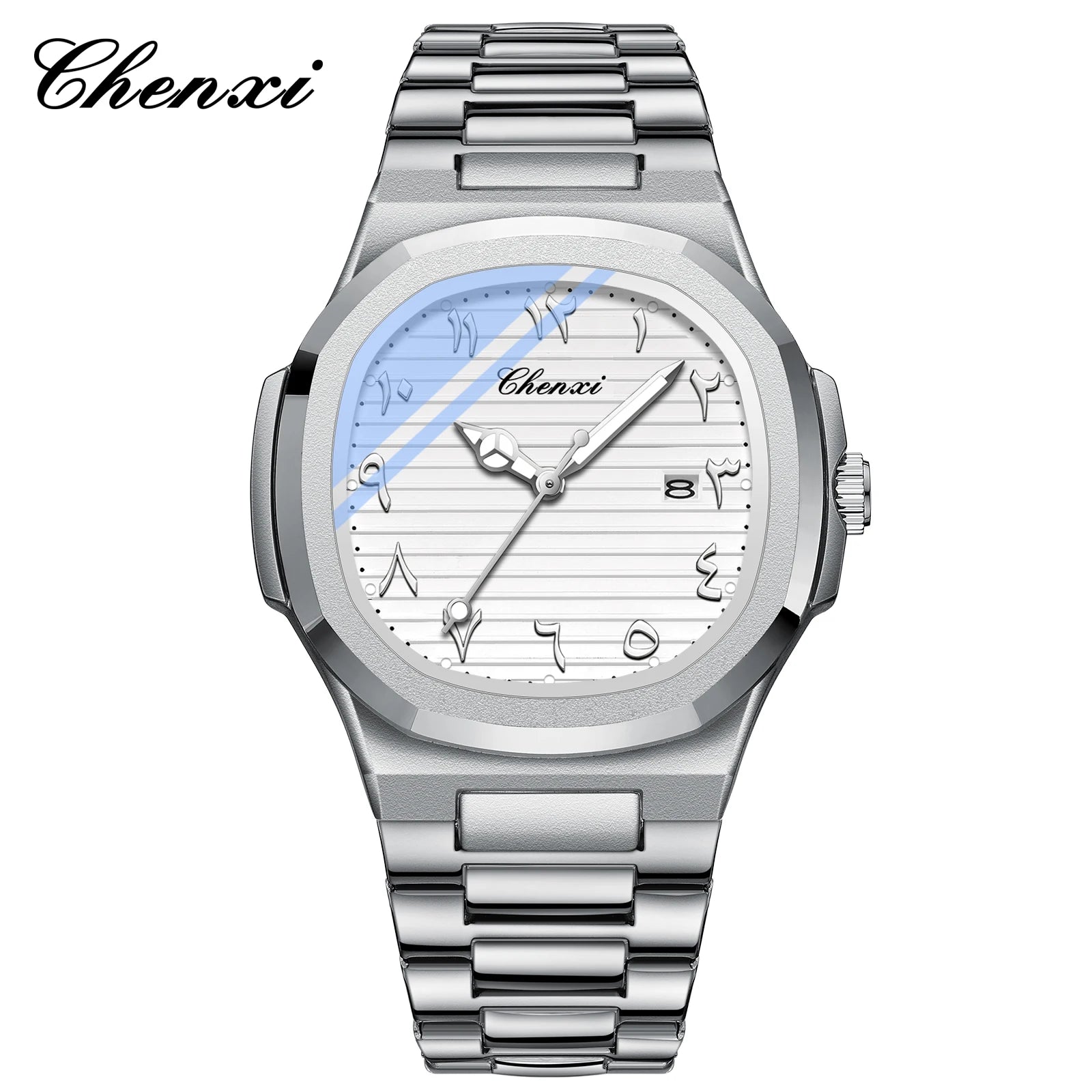 Eastern Arabic Numerals Dial Man Watch Fashion Original Date Quartz Watches For Men Classic Business Waterproof Men's Wristwatch