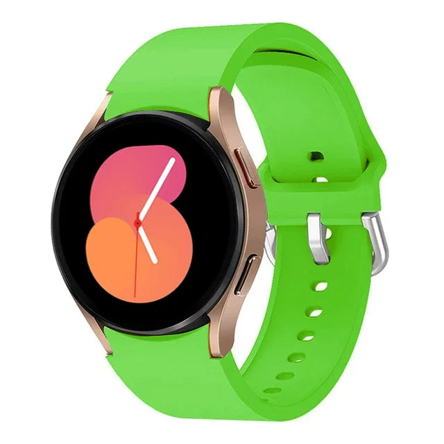 20mm Silicone Strap for Samsung Galaxy Watch 7 6 5 40mm 44mm 5 Pro 45mm Bracelet for Watch 4 6 Classic 46mm 42mm 43mm 47mm Band