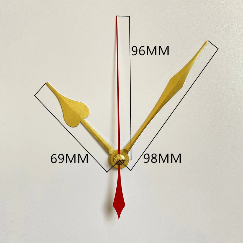 Mute DIY Wall Clock Movement Mechanism with Clock Hands Silent Kit Battery Operated Watch Repair Parts Replacement Set