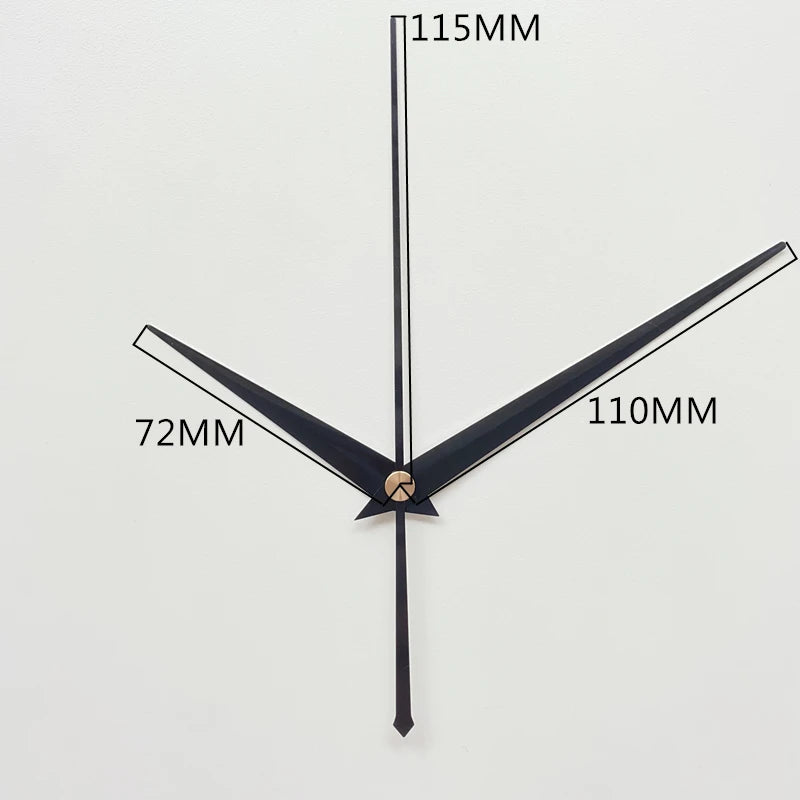 Mute DIY Wall Clock Movement Mechanism with Clock Hands Silent Kit Battery Operated Watch Repair Parts Replacement Set