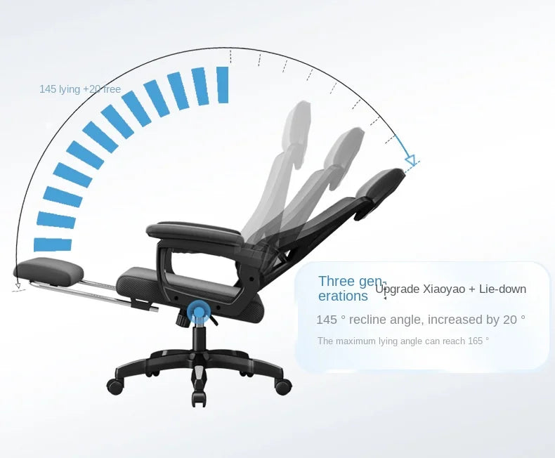 Ergonomic Gaming Office Chair High Back Reclining 145° Adjustable Swivel Computer Desk Chair With Lumbar Support Breathable Mesh