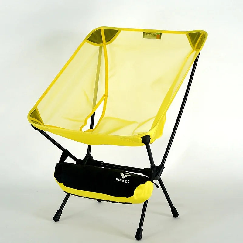 Portable Folding Moon Chair With Storage Bag Travel Beach Camping Picnic Fishing Seat For Backyard Garden Outdoor BBQ Hiking