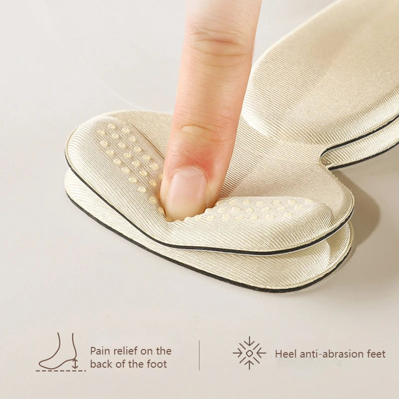 NewT-Shape Foam Heel Stickers Heel Protectors High Heel Insoles Flat Heel Insoles Shoe Adjusters Women's Half Insoles 2pcs/4pcs