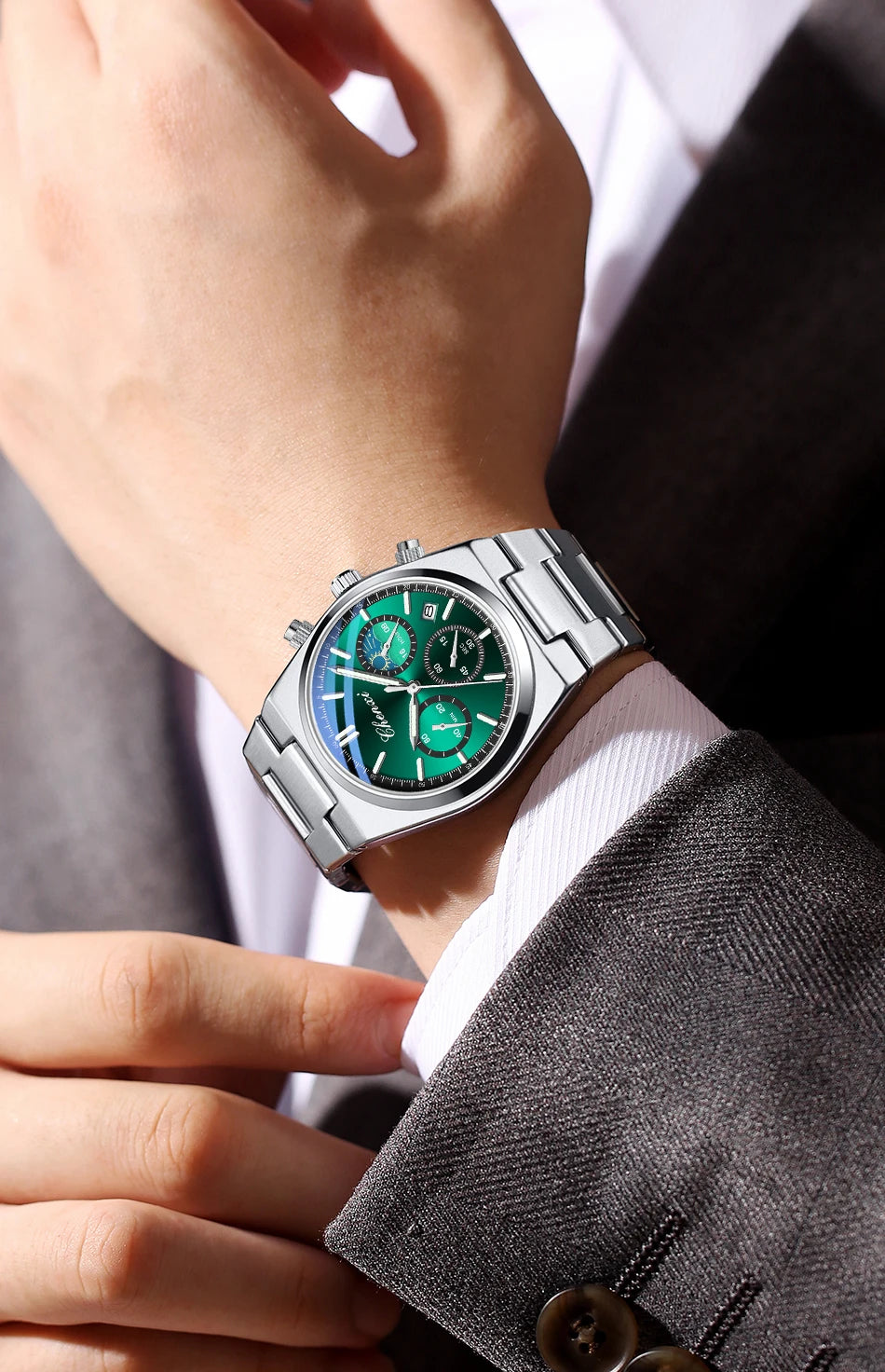 Men's Watches CHENXI 2025 High Quality Sports Chronograph Date Quartz Wristwatch Men's Watch Stainless Steel Waterproof Luminous