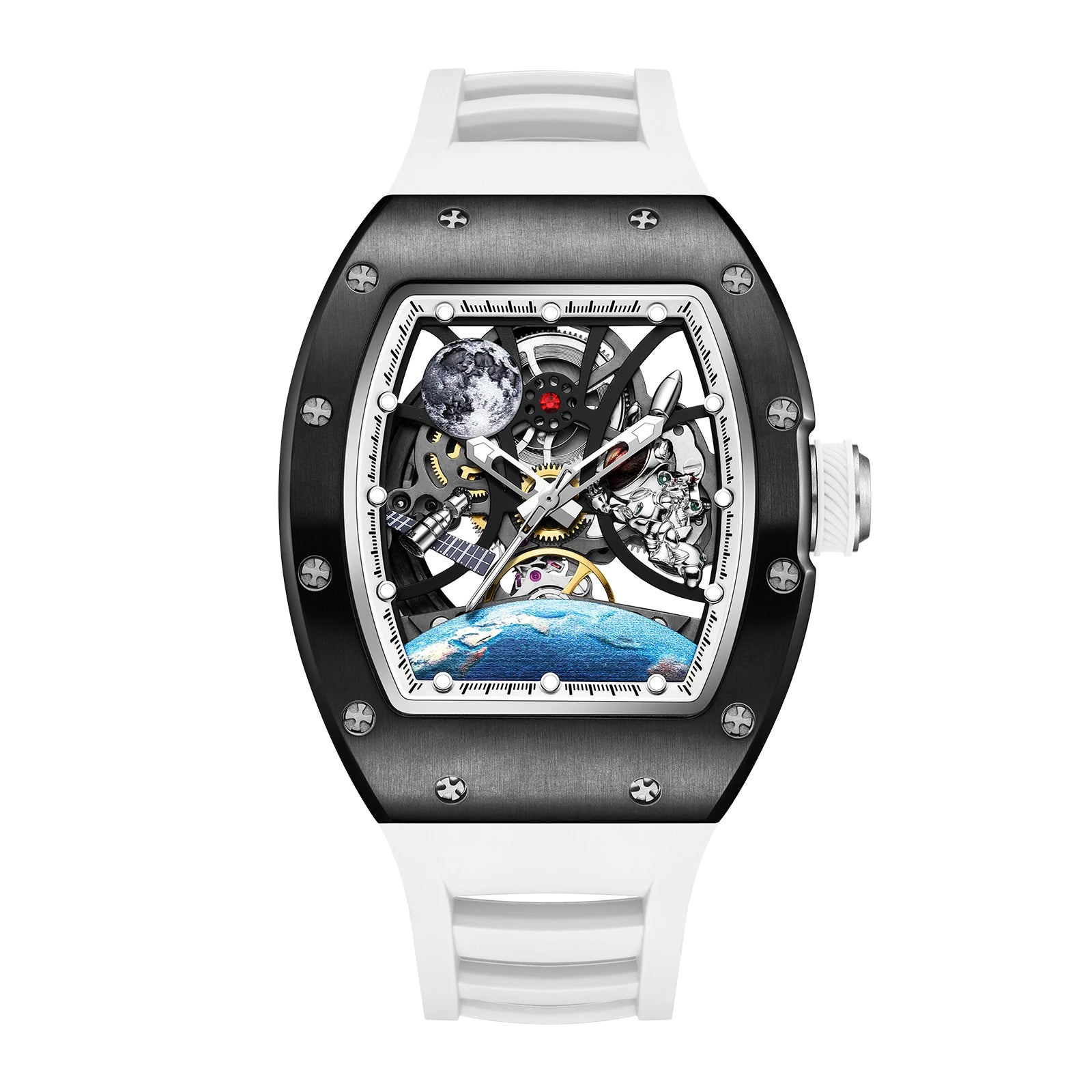 2025 Automatic Movement Mechanical Wrist Watches Men Hollow Design Waterproof Watch High Quality Custom Logo Automatic Watches