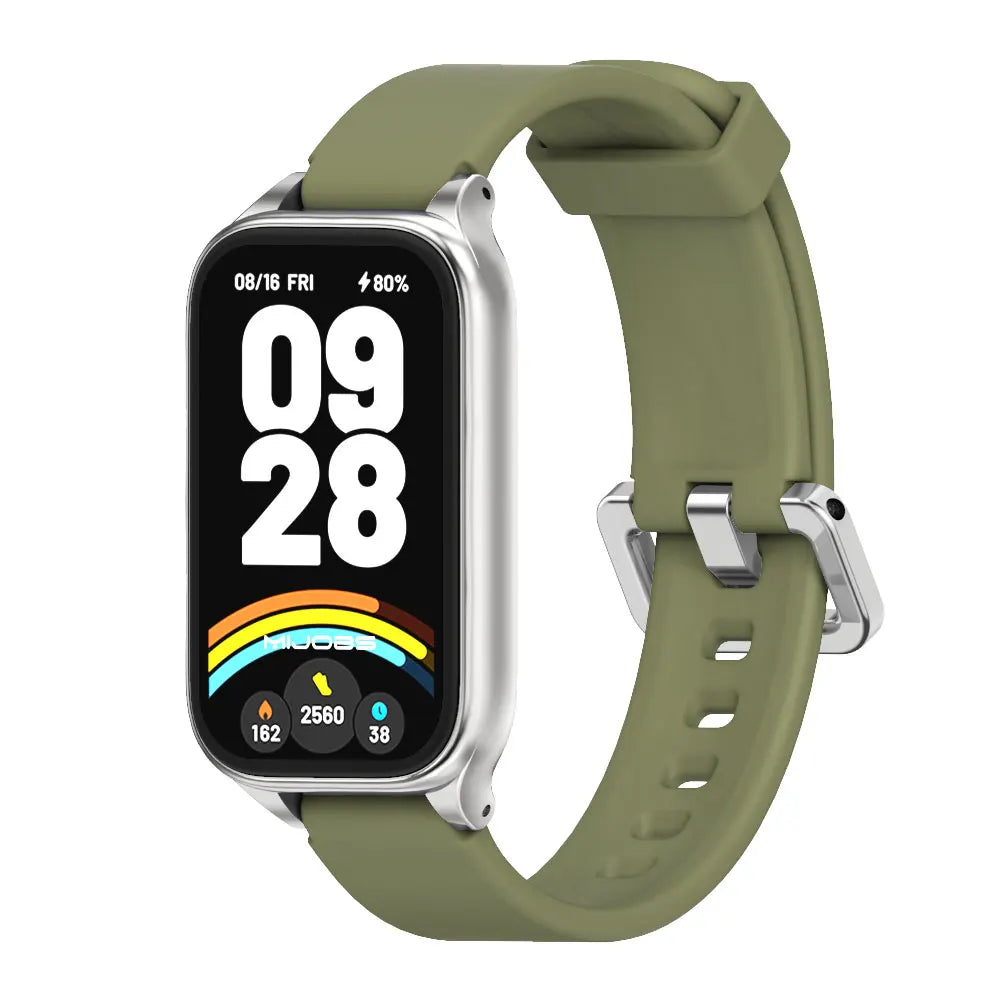 Strap For Mi Band 9 Active Watchband for Mi Band 8 Active 9 Active Silicone Wristband for Mi Band 9 Active Smartband Accessories