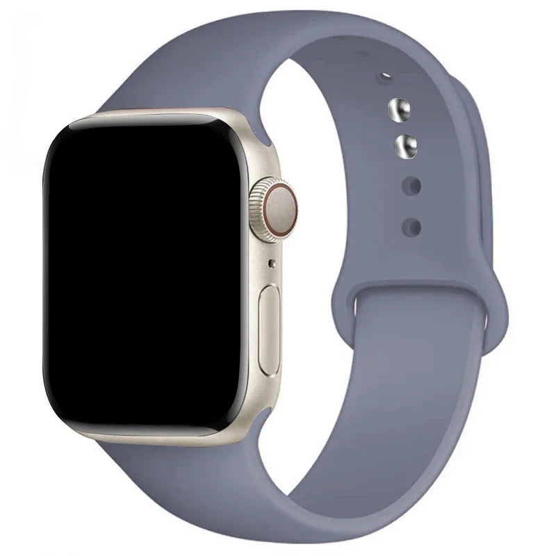 Sports Silicone Strap For Apple Watch Band Ultra 49mm 46mm 45mm 44mm 42mm 41mm 40mm Watchband for iWatch 11 10 9 8 7 6 5 4 SE