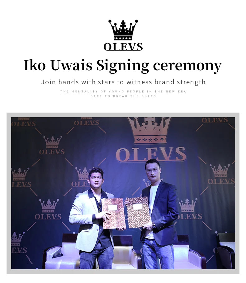 OLEVS 9907 NEW Business Watch for Men Fully Automatic Mechanical Movement Classic Date Week High-end Luxury Wrist watch for Men