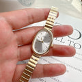 Gifts Oval Dial Quartz Watch Simple Fold-down Clasp Watch Women Watch Fashion Wristwatch