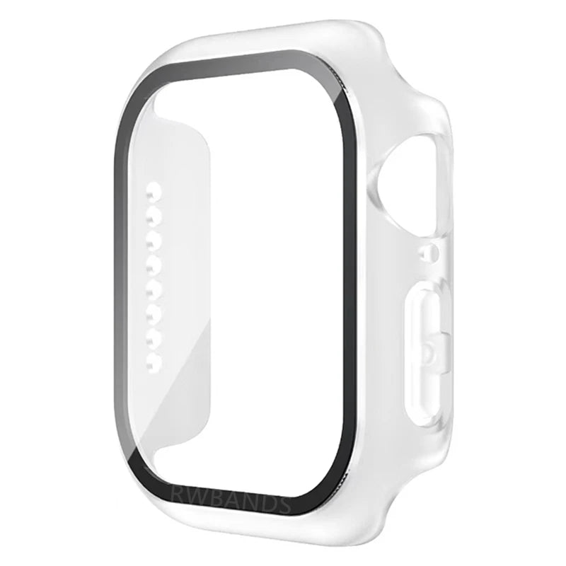 Glass+Cover For Apple Watch 46mm 44mm 40mm 49mm 41mm 45mm 42mm Accessorie Screen Protector iwatch series Ultra 11 10 9 SE 8 7 6