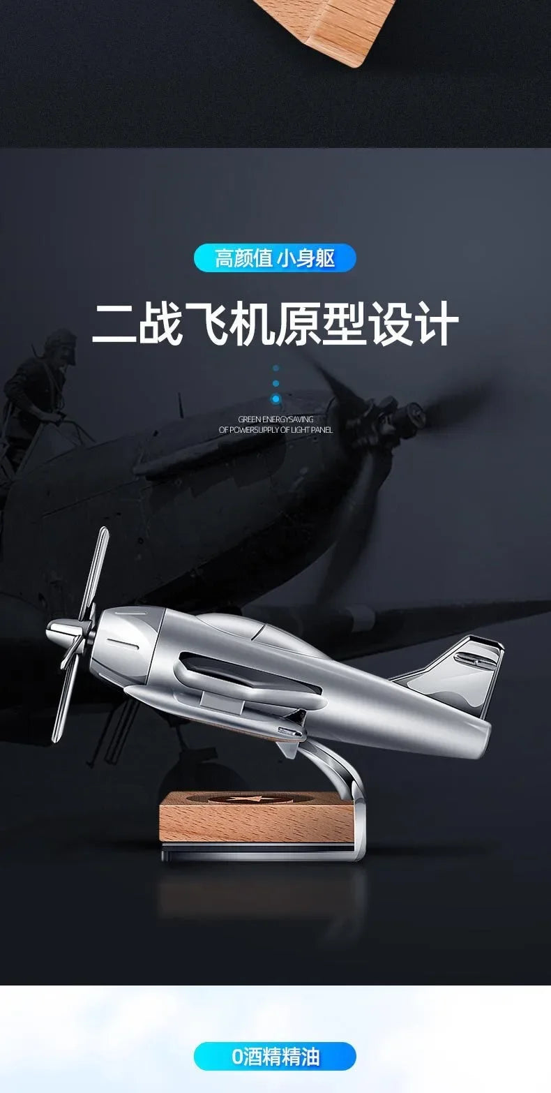 Car Air Freshener Solar Aircraft Decoration Mini Car Perfume Air Freshener Fragrance Car Airplane Ornament Car Accessories
