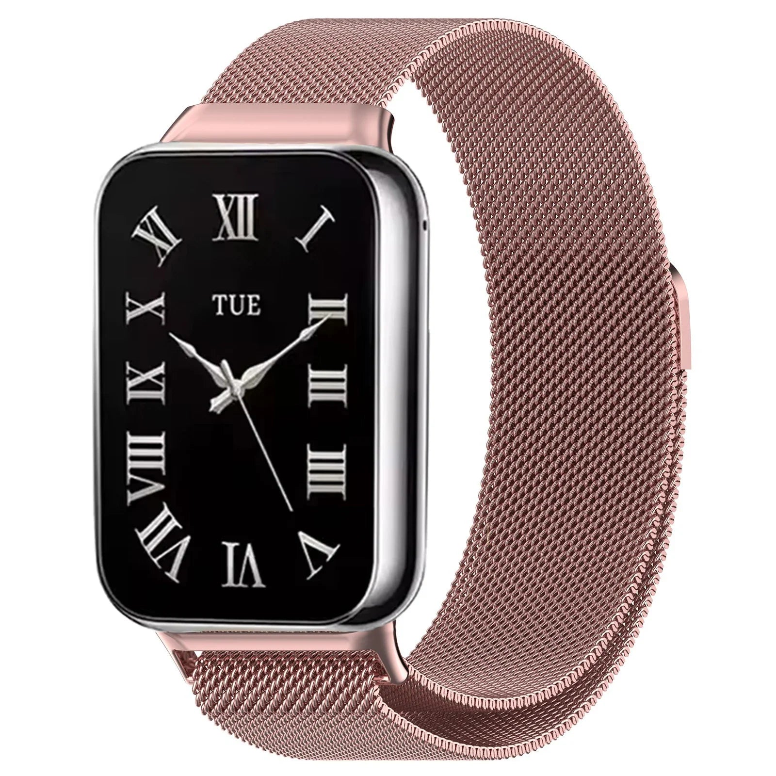 Milanese Loop Strap For Xiaomi Mi Band 9/8 Pro Metal Magnetic Durable Wristband Watchband For Redmi Watch 4/5/6 Correa Accessory