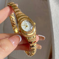 New Luxury And Stylish Women'S Watch, Gold-Tone Ladies' Wristwatch, Quartz Watch, Trendy Women'S Watch, Unique Timepiece.