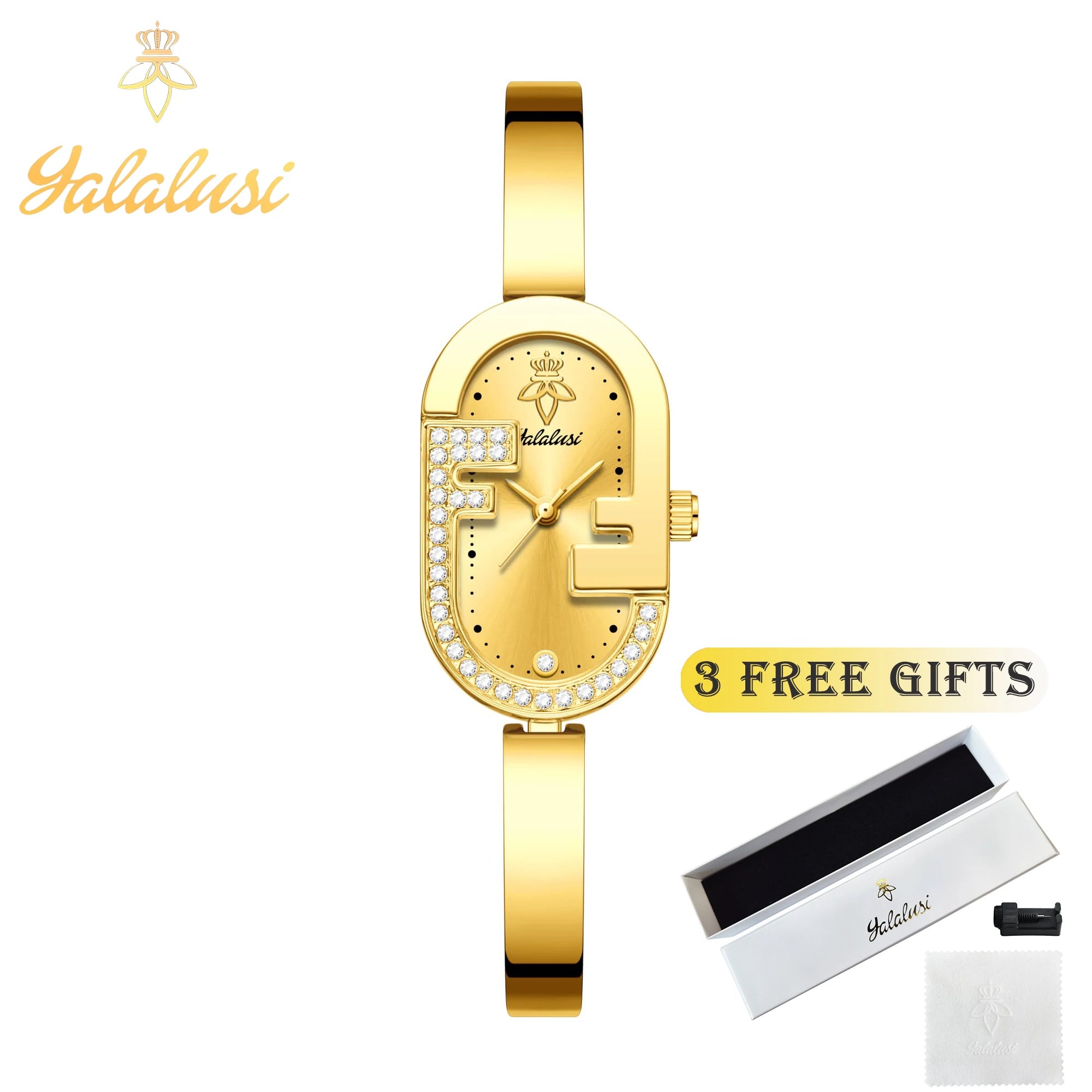 YaLaLuSi Women's Water-Resistant Quartz Watch: A Luxurious, Fashionable, and Elegant Bracelet Watch—The Perfect Gift for Girls