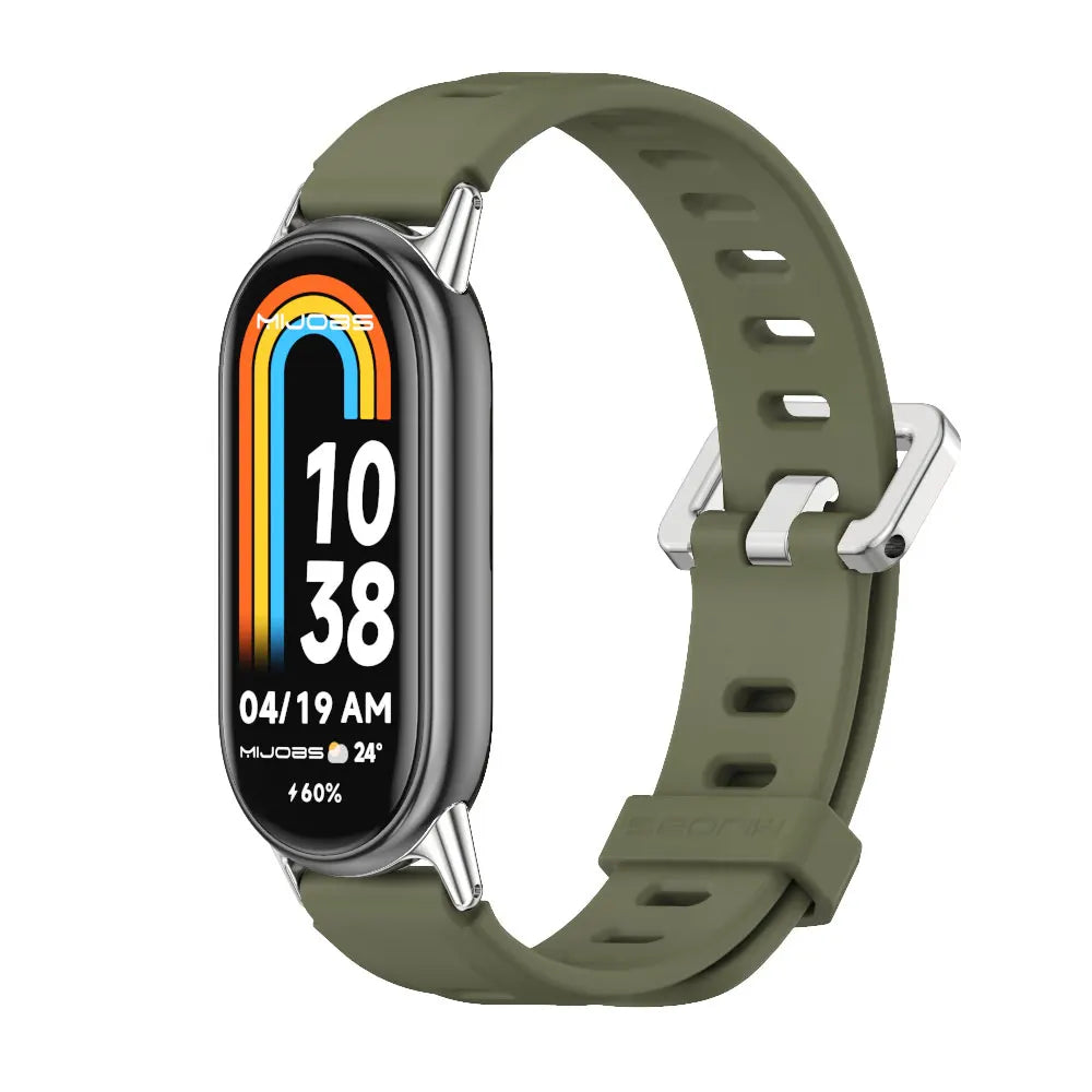 Strap for Mi Band 10 9 8 7 6 5 Watch Band for Mi Band 10 Silicone Wristband for Mi Band 9 Bracelet For Mi Band 8 Strap