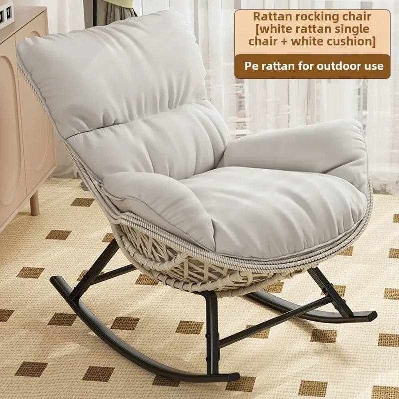 Swinging Lounge Chair,home Balcony,lounge Chair, Anti Vine Woven Lobster Chair, Single Living Room, Adult Outdoor,rocking Chairs