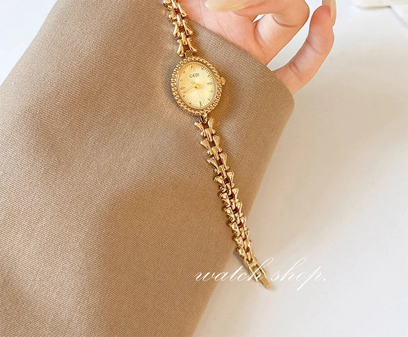 GEDI Ladies Watches Luxury Vintage Women Quartz Watch Waterproof Elegant Niche Wristwatches Fashion Watches Gifts