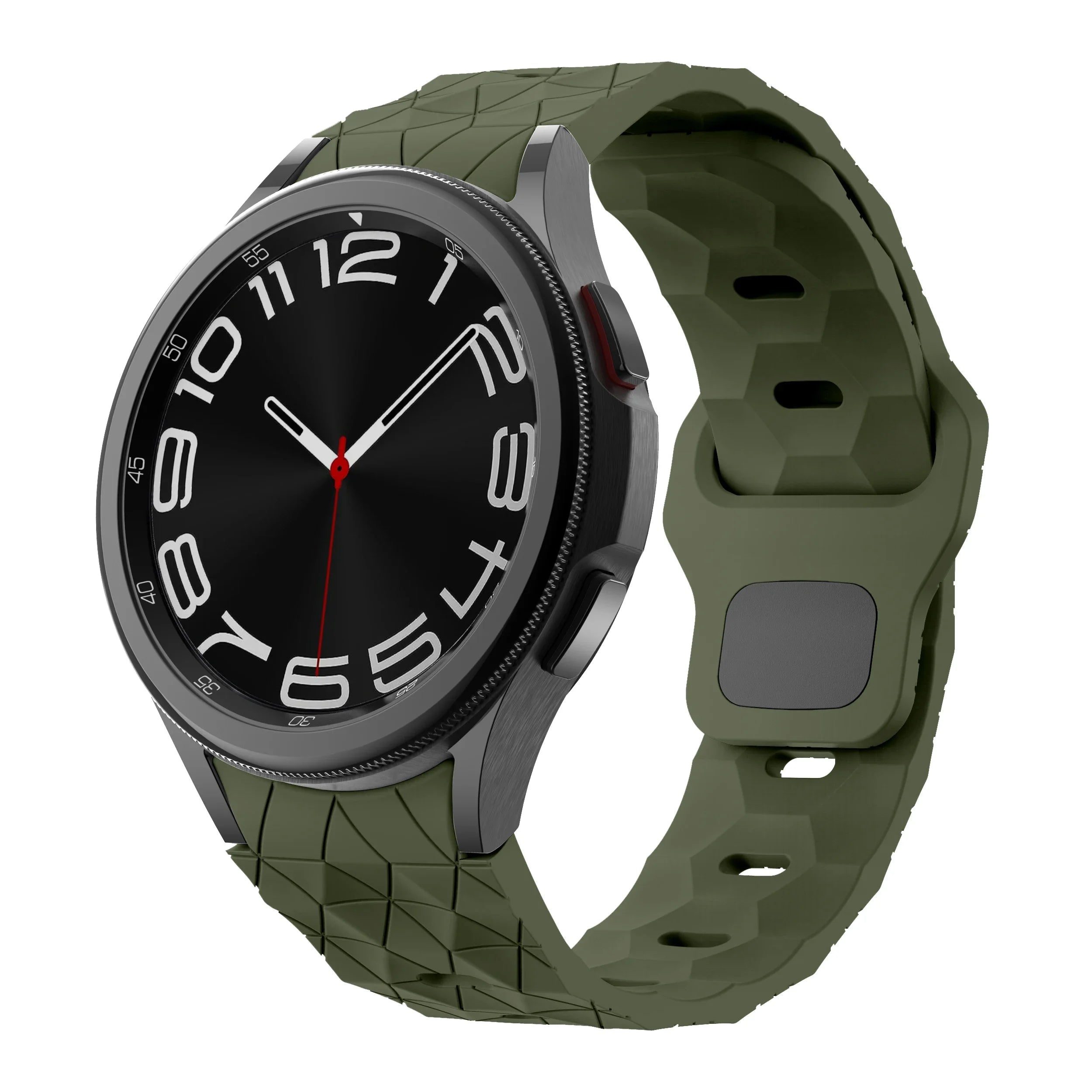 Silicone Strap for Samsung Galaxy Watch 7 6 5 4 40mm 44mm Football Pattern Bracelet Wristband for Watch 6-4 Classic 47mm 46mm
