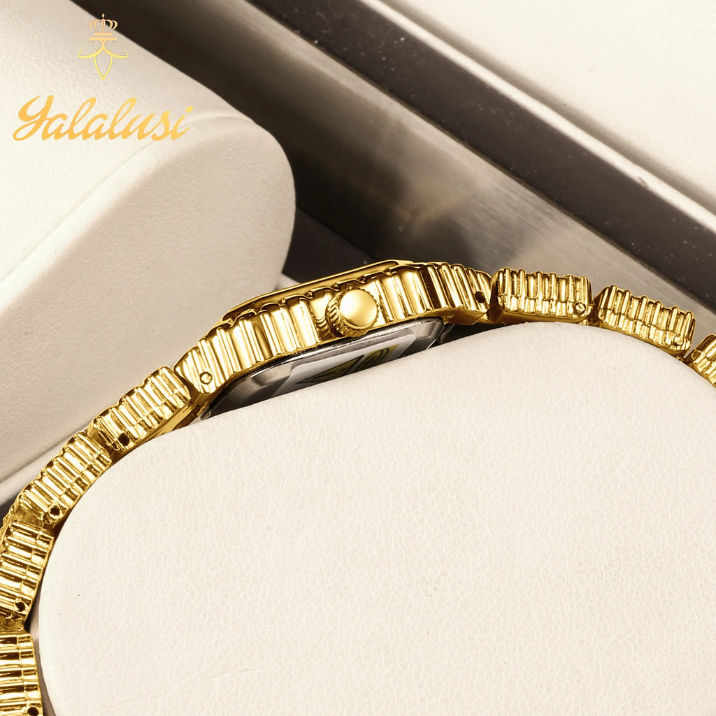 YaLaLuSiStylish ladies’ waterproof quartz watch: a luxurious and elegant bracelet watch, perfect as a gift reloj mujer montre
