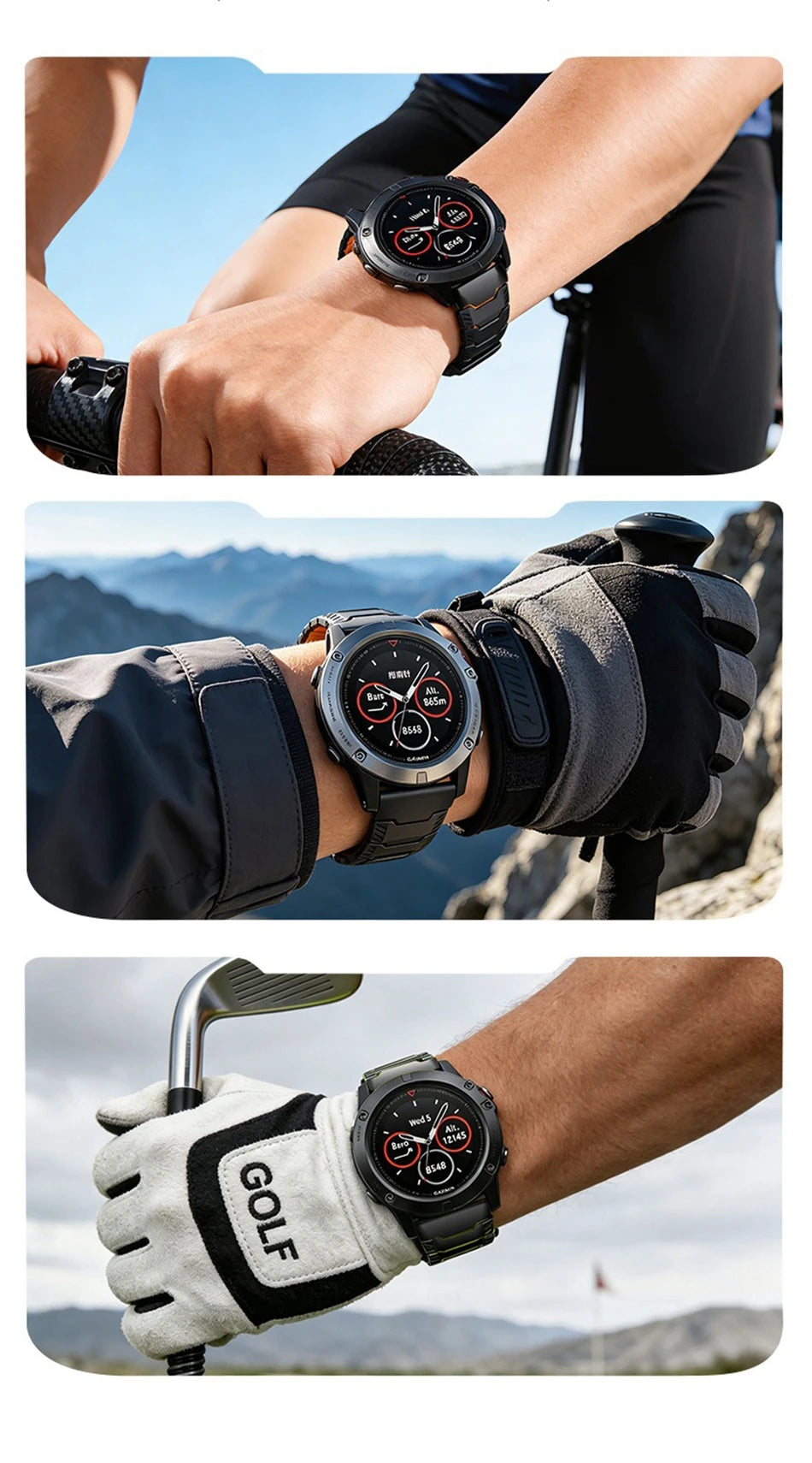 Titanium Silicone Magnetic Band for Garmin Watch Fenix 8 7X Pro 6X Enduro 3 Strap For Garmin Tactix 7Pro Instinct 2X 26mm Bands