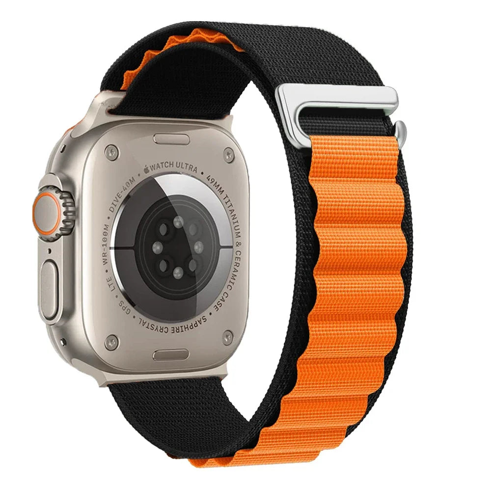 Alpine Loop Band for Apple Watch Ultra 49mm 11 10 9 8 7 46mm 42mm 45mm 41mm Nylon Wristband iWatch Series 6 5 4 SE 44 40mm Strap