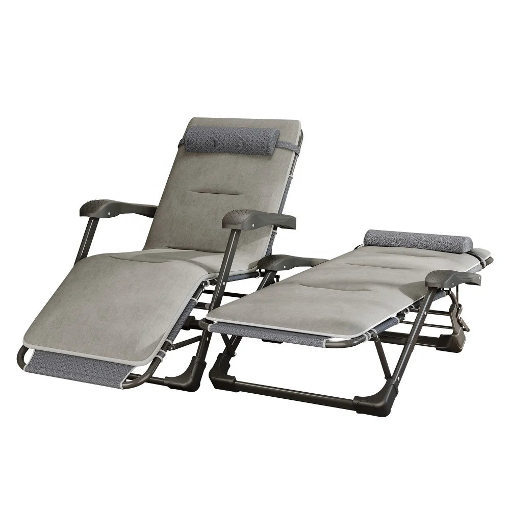 Outdoor Portable Lightweight Adjustable Folding Gravity Lounger For Beach Camping, Poolside, Hotels