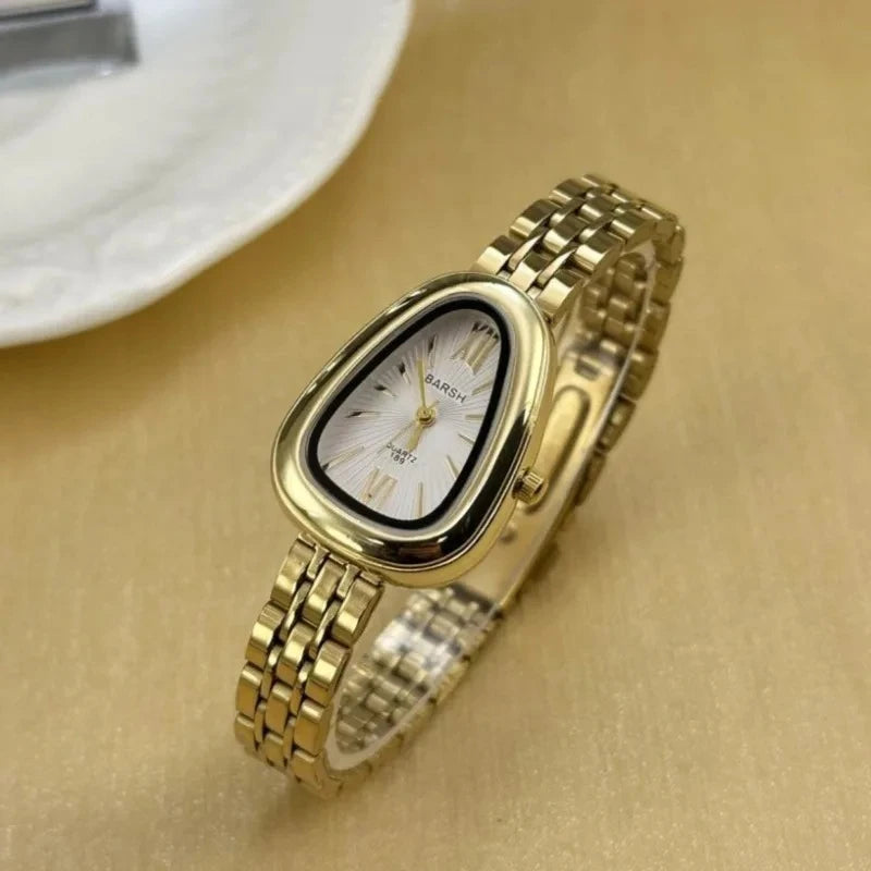 Luxury Brand Women Snake Dial Watch Ladies Fashion Red Leather Strap Quartz Wristwatch Female Gift Dropshipping Clock Relogio