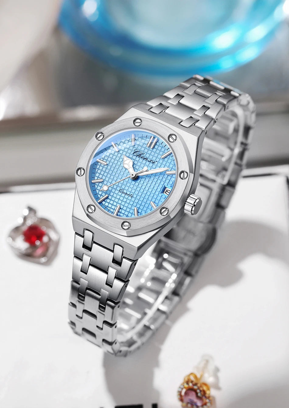 2PCS Couple Watches Set Luxury Fashion Date Quartz High Quality Waterproof Watch For Man and Woman Valentine's Day gifts